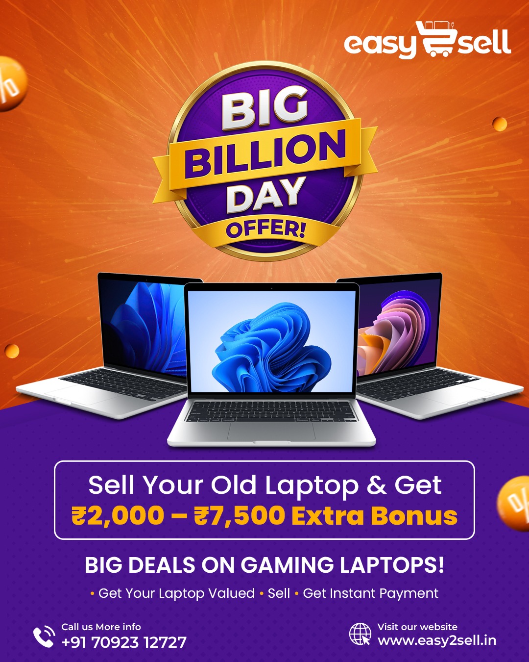 Big Billion Day Offer - Sell Your Old Laptop